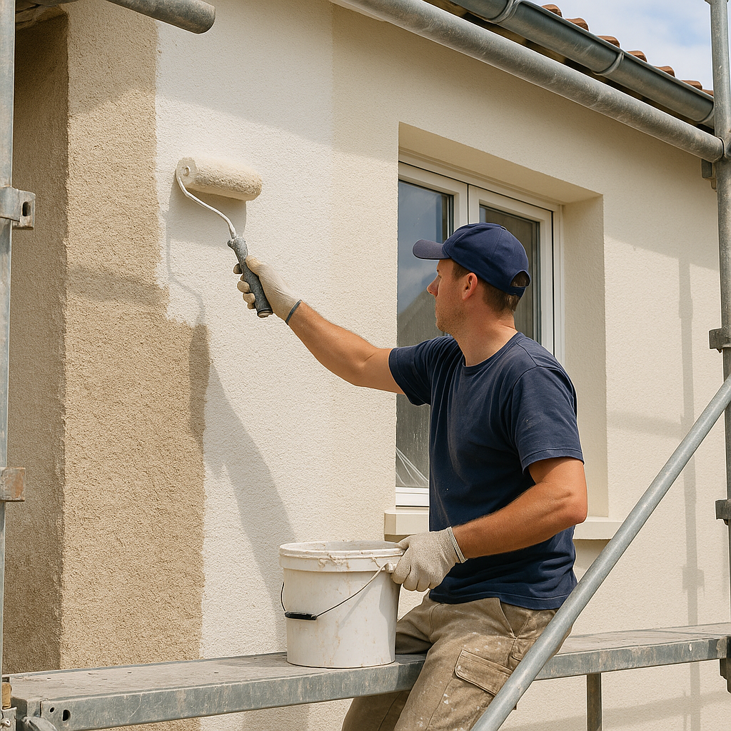 Ravalement de façade à Cosne-Cours-sur-Loire - Rénovation façade maison