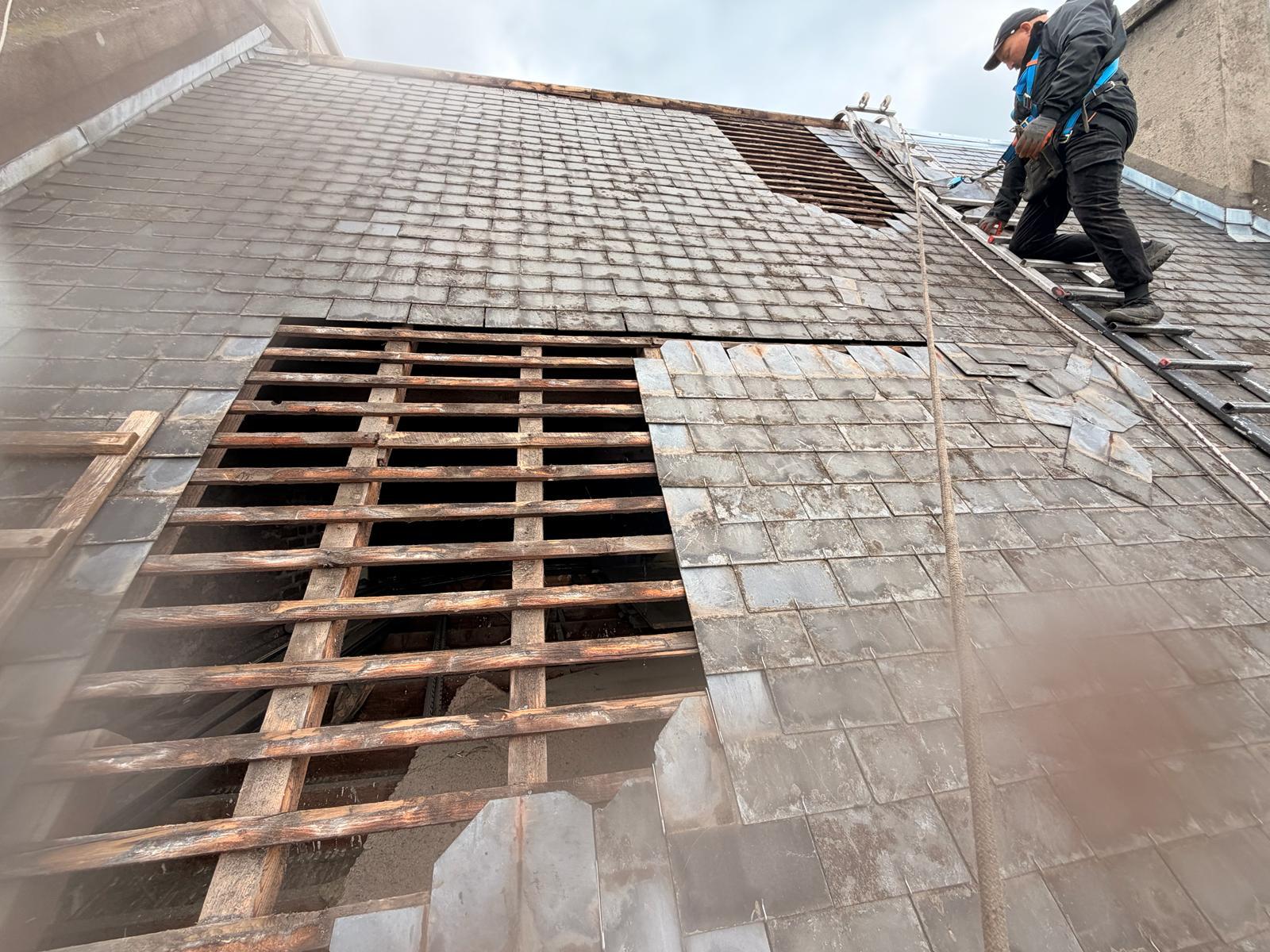 Rénovation de couverture et charpente d'une toiture